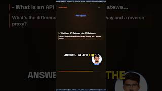 API Gateway Interview Answer That Works 🎯