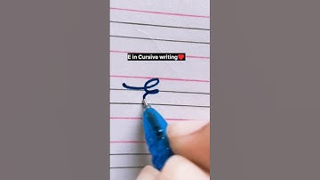 ❤️E in Cursive writing.. #handwriting #tranding #shortsfeed #art #cursivewriting #tranding #shorts