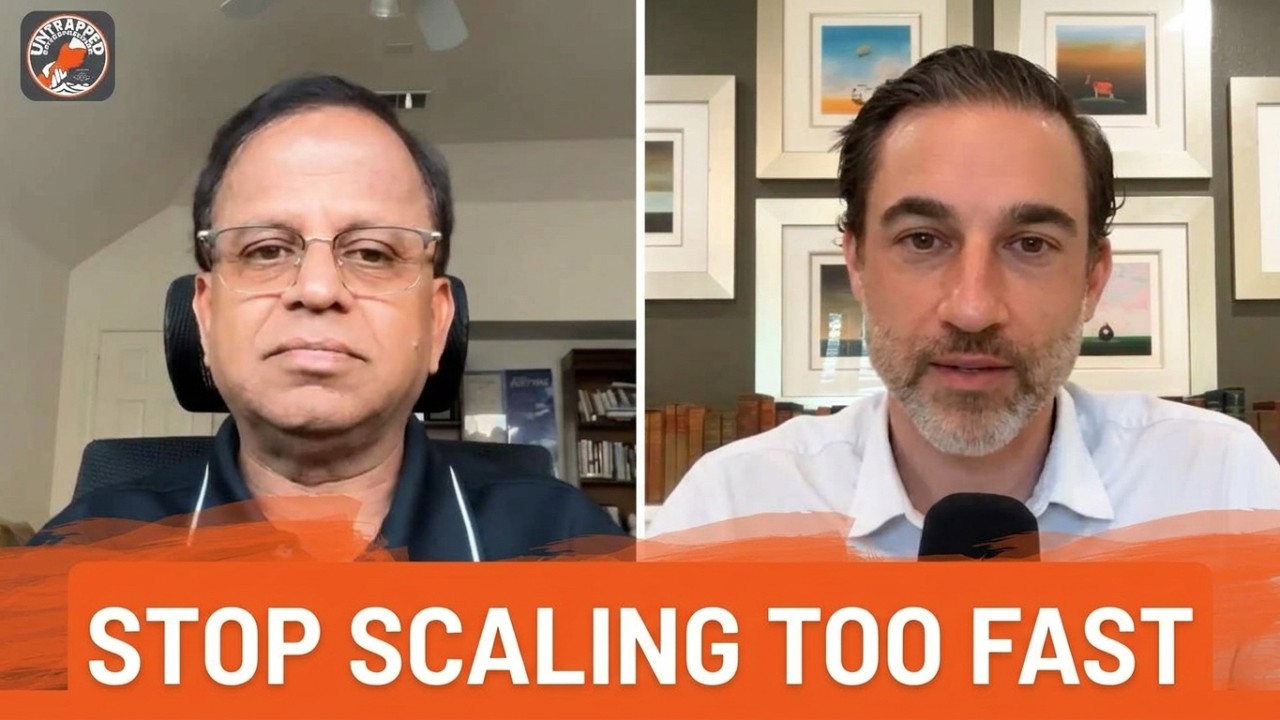 Kalanithi Venkatesan and Ben Davis discussing business growth