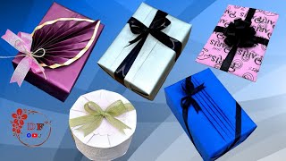 5 Gift Wrapping Techniques | Easy Gift Wrapping | How To Wrap a Box | How To Wrap a Gift | Wrapping