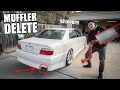 MUFFLER DELETE 😆 INSANE SOUND - 1JZ-GTE TOYOTA CHASER!