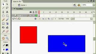9. Tutorial Flash 8 - Selecting Objects.avi