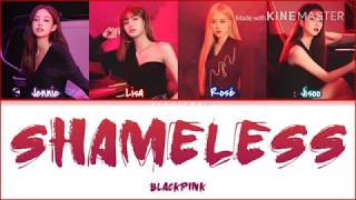 How would BLACKPINK sing 'Shameless' by Camila Cabello Lyrics (Color Coded Lyrics) Resimi