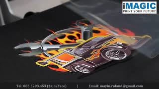 Heat vinyl transfer tshirt/ uniform printer | print & cut ROLAND BN-20 [Japan] - iMagic Vietnam