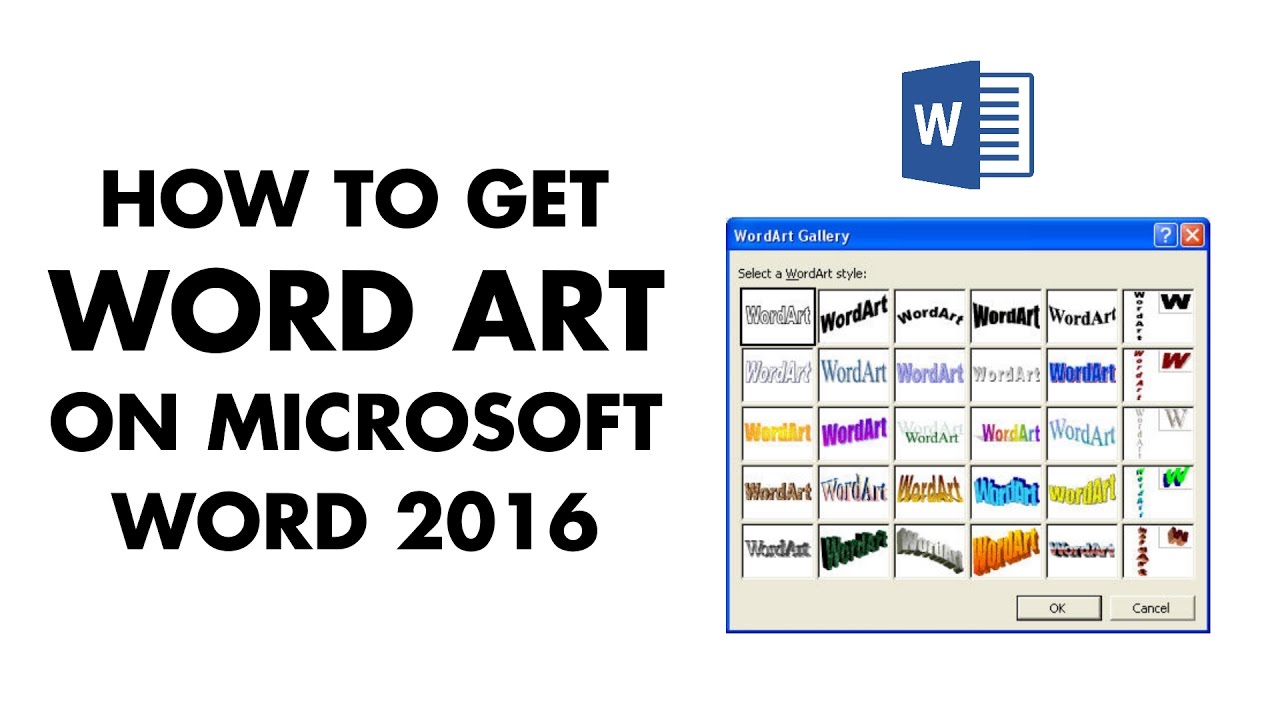 how to add word art on word