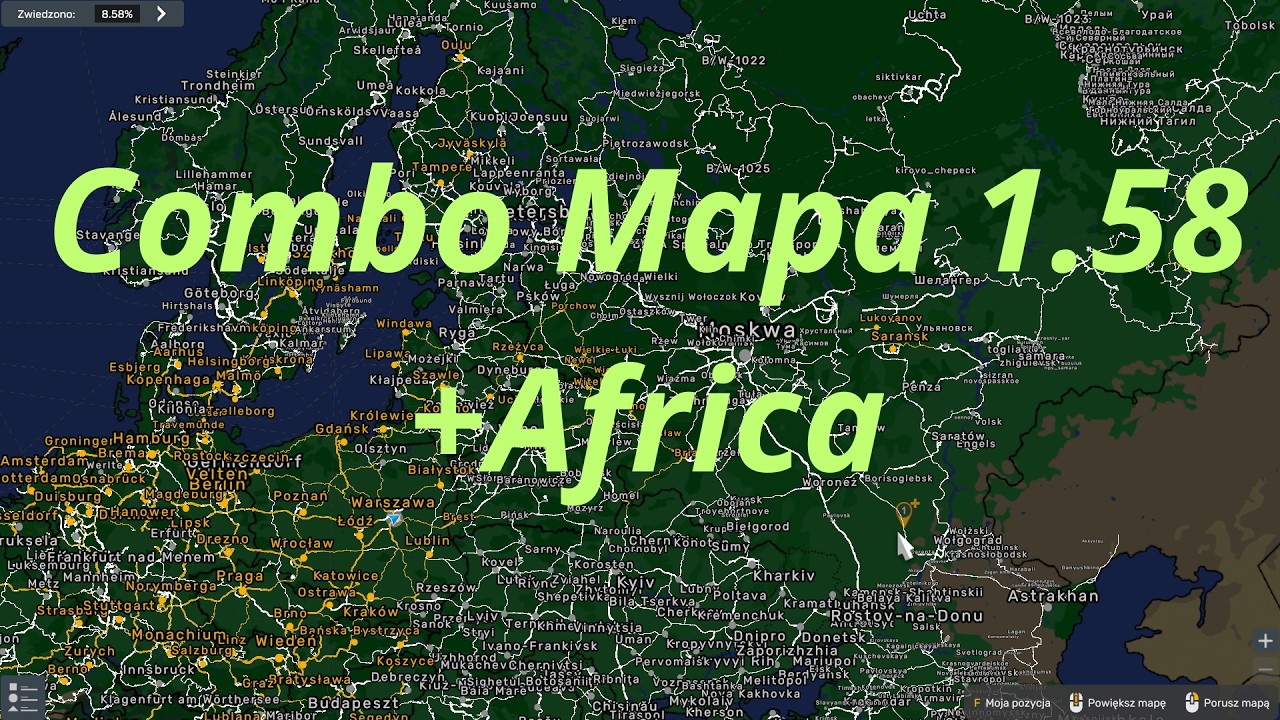 COMBO MAPA ETS2 1.58 + AFRICA MAP by PabloLogisticSanok