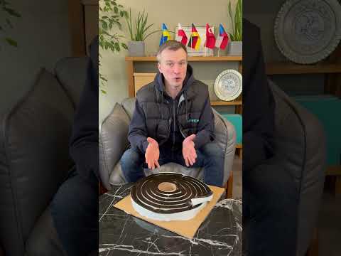 Герметизуюча стрічка RubberElast 25x19 (4,4 м. пог), видео 1