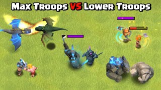 Level 1 Troops vs Max Level Troops! - Clash of Clans