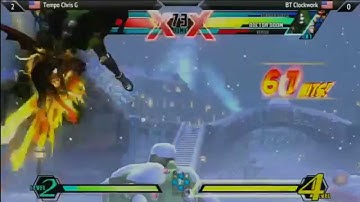 UMVC3 NorCal Regionals 2015 Top 8 Tempo Chris G vs Clockwork