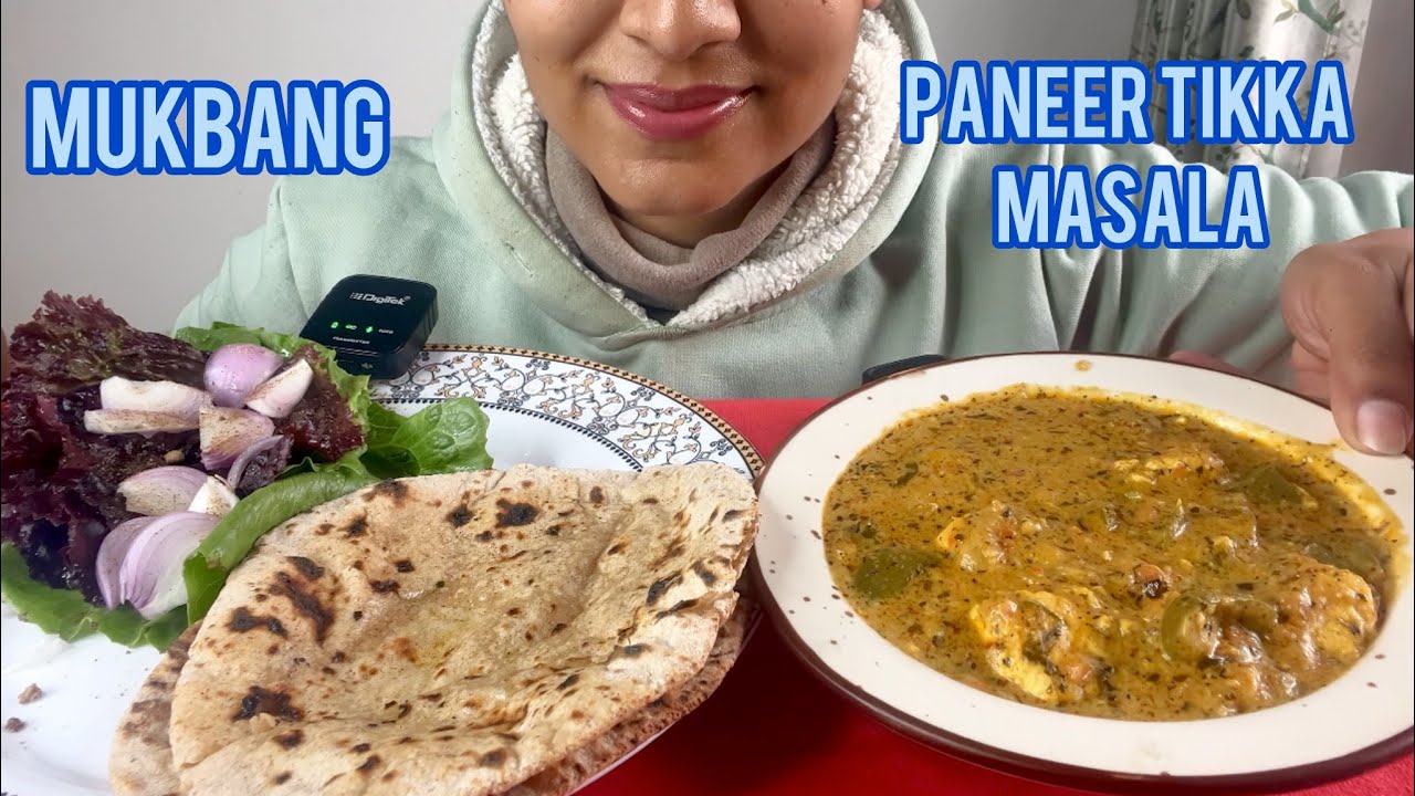 Eating Paneer Butter Masala with Roti | Homemade | Winter Edition ❄️ 
