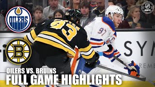 Edmonton Oilers Vs. Boston Bruins Full Game Highlights Espn Nhl