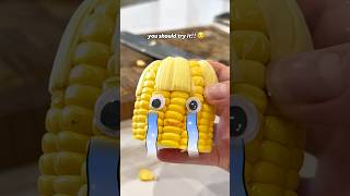 Hack to chop a corn! #shorts
