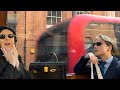 Our first ever bus ride: A bus tour of London, endless champagne and michelin star food!