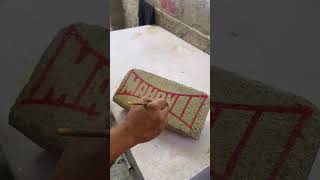 महाकाल लिखा ईंट पर 🔱 #mahadev #mahakal #mahakalstatus #shiv #ujjain #art #viralreels