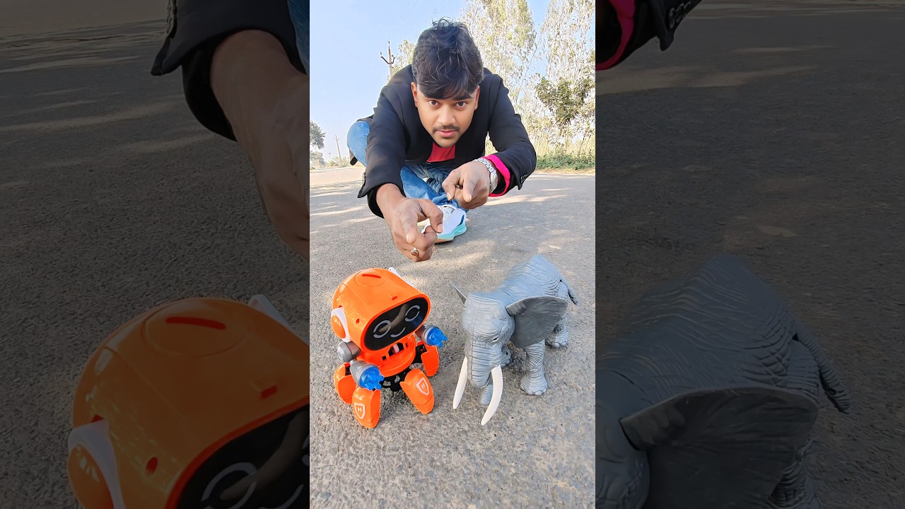 RC robot dancing & elephant🐘unboxing 