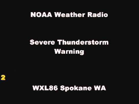 EAS Severe Thunderstorm Warning in Idaho - YouTube