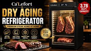 Ca'Lefort Dry Aging Refrigerator for Steaks, 3 78 cu ft Meat Ager Fridge with Dual Layer LOW E Glas