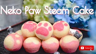 Neko Paw Steam Cake l Cute Paw Steam Cake Recipe l Diary #05