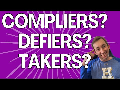 9 Minutes to Master Compliers vs Defiers in Instrumental Variable Designs