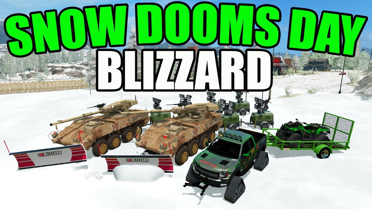 lets play a little game FARMING SIMULATOR 2017 | BLIZZARD DOOMS DAY | CAMPING | MULTIPLAYER