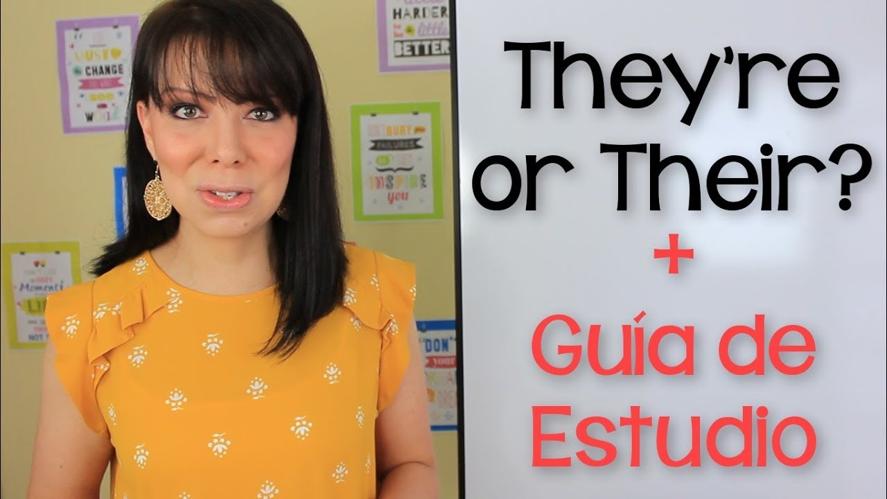 DIFERENCIA ENTRE THEY'RE Y THEIR - ADJETIVOS POSESIVOS ingles gratis bogota