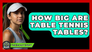 How Big Are Table Tennis Tables? - The Racket Xpert