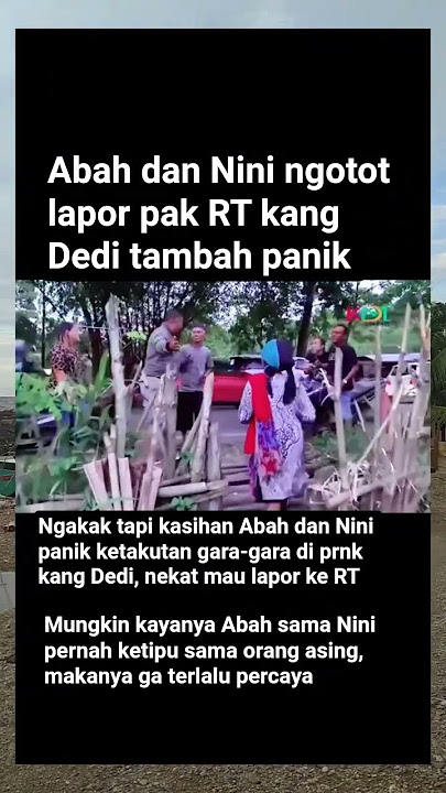 Abah and Nini insisted on being scared, reported it to the neighborhood association #lol #funny #...