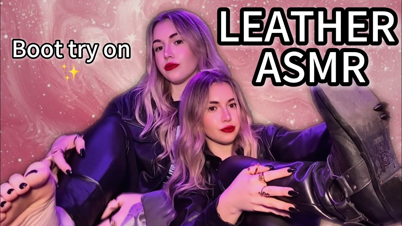 ASMR Leather Sounds ✨ | Boot try on 👢