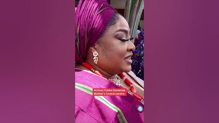 Today, we honor the final burial of Actress Foluke Daramola’s beloved mother.