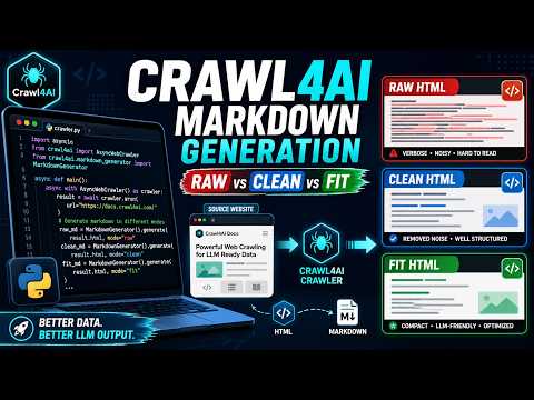 Master Web Scraping for LLMs: Advanced Markdown Generation with Crawl4AI
