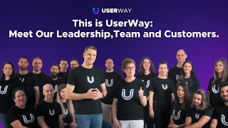 This is UserWay: Meet Our Leadership, Team and Customers.