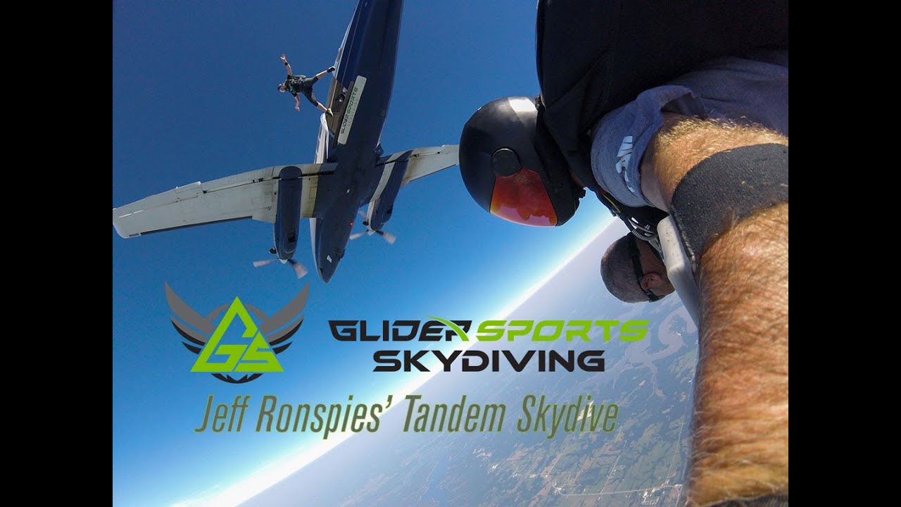 Jeff Ronspies goes Skydiving at Glidersports in Clinton, MO YouTube