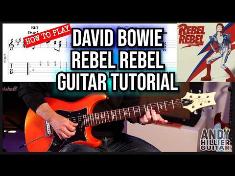 David Bowie - Rebel Rebel Guitar Tutorial