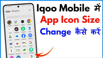 Iqoo Z9 App Icon Size Change | Iqoo Z9x App Icon Size Change