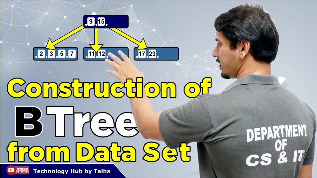 Lec 1.25 | Data Structures and Algorithms | B Tree construction from ...