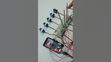 Project 15 - 5 Flex/Bend Sensor + 5 Servo Motor + Arduino