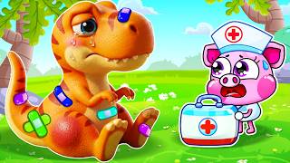 Dinosaur Got a Boo Boo | Doctor Check Up Song | Kids Learn Dinosaurs | Funny Songs by Lamba Lamby