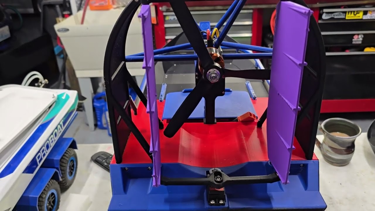 3D Printed 8th Scale Glade Runner Airboat