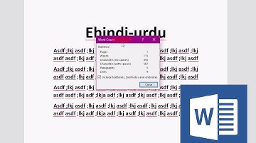 Ms Word shortcut key to count Words, Character, Lines, Pages, Para