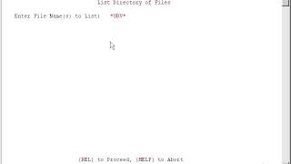 File Functions-Display Files