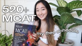 How I Scored 520+ on the MCAT | My Study Schedule & Templates