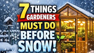 7 Things Gardeners Must Do Before the Snow Storm!