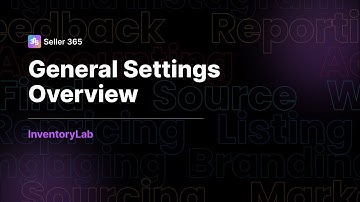 InventoryLab -  General Settings Overview