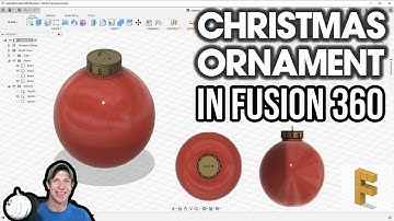 Circular Patterns, Extrusions, and more - Modeling a Christmas Ornament in Autodesk Fusion 360!