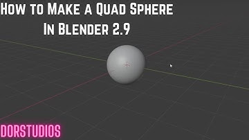 How To Make a Quad Sphere In Blender