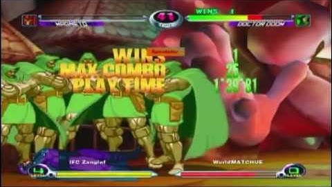 MvC2: Doom Comeback vs 295% MSP by WorldMATCHUE .:2.17.13:.