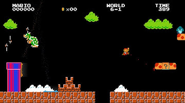 [TAS WR] Super Mario Bros. "acid trip" in 01:13.28 by lexikiq (April Fools)