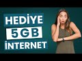 Tüm hatlarda geçerli hediye internet kampanyası vodafone internet nasıl alınır hediye internet 2025