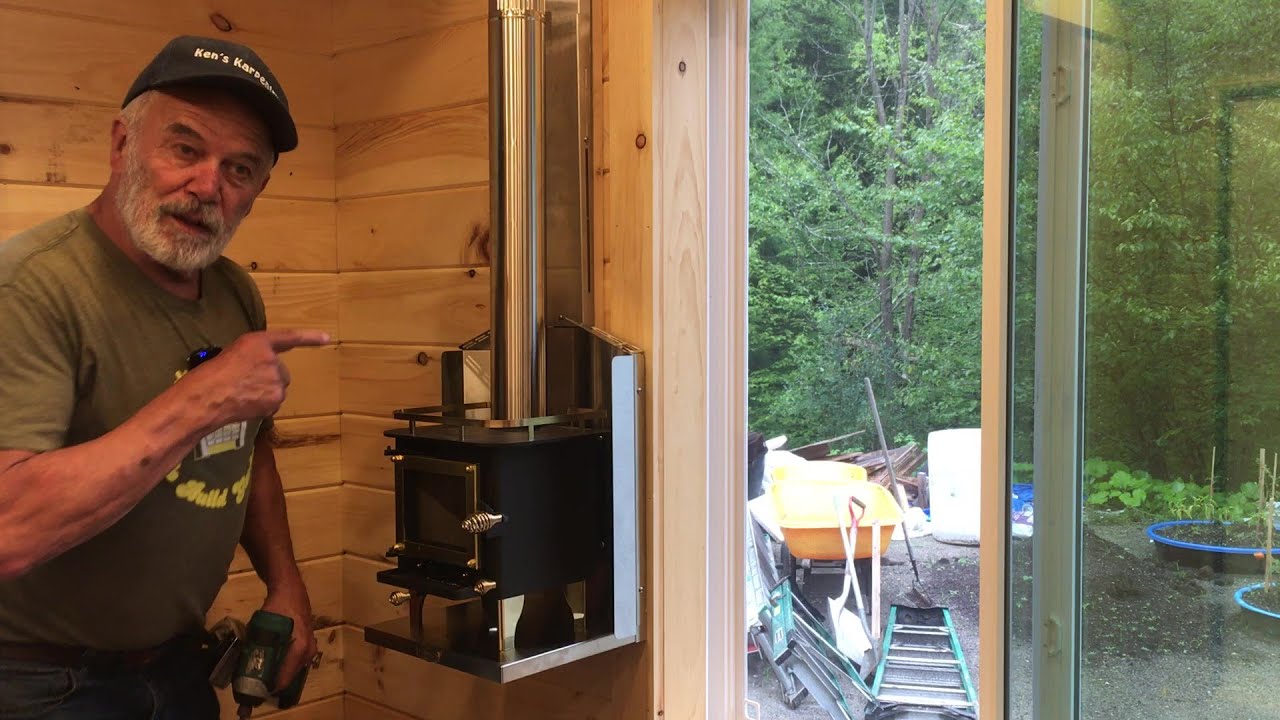 CUBIC MINI WOOD STOVE...How I installed it!