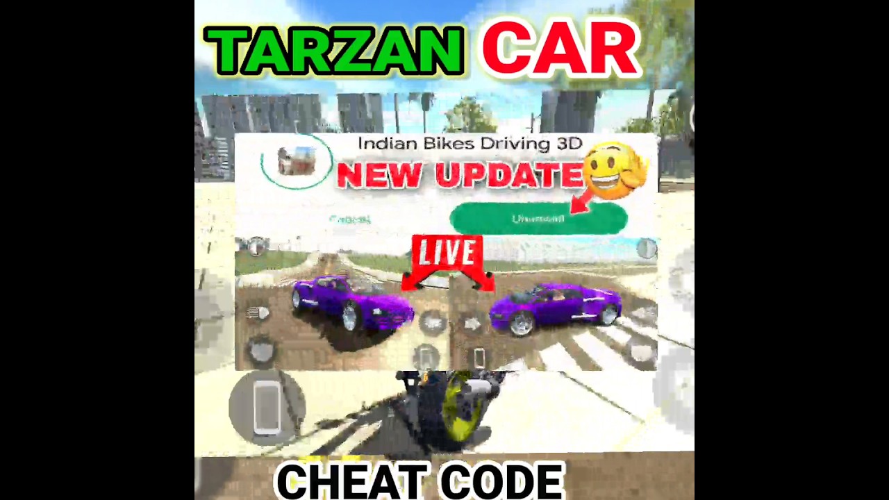 ?Tarzan Car Code?In Indian Bike Driving 3D || @rohitgamingstudio6902 #shorts #gta5  #gtasanandreas